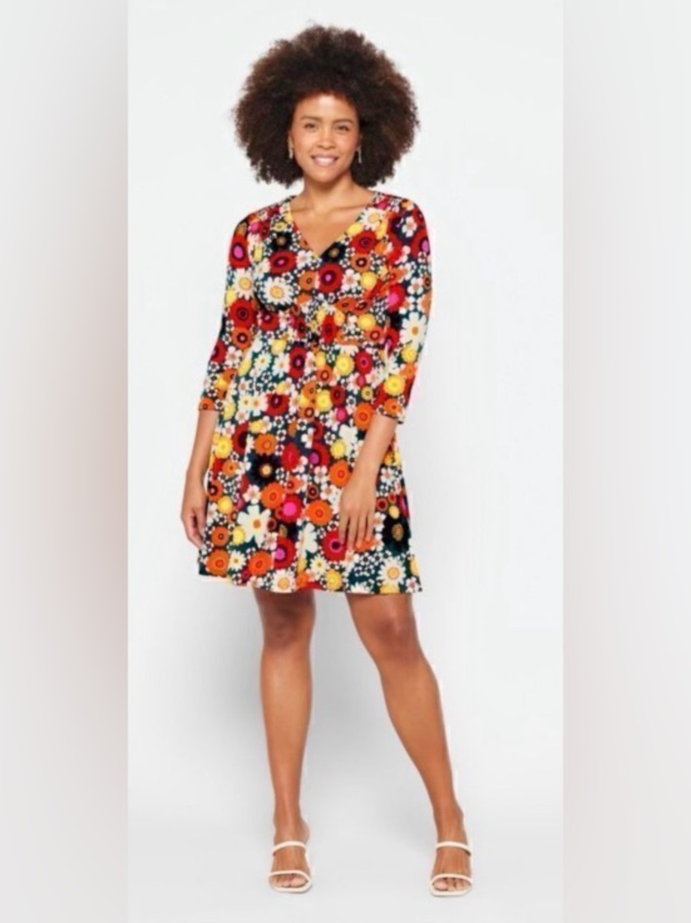 Maggy London floral dress size 10p